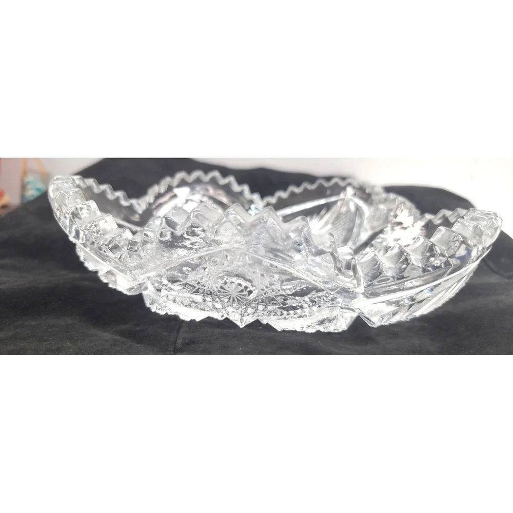 Vintage Caithness Crystal Decorative Trinket Bowl Made in Scotland